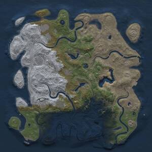 Thumbnail Rust Map: Procedural Map, Size: 4500, Seed: 842820204, 15 Monuments