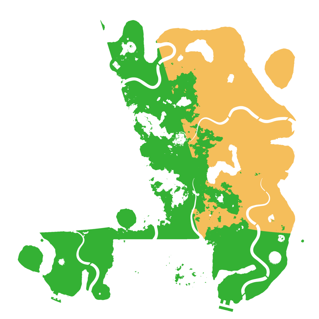 Biome Rust Map: Procedural Map, Size: 4500, Seed: 842820204