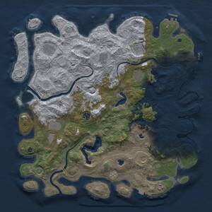 Thumbnail Rust Map: Procedural Map, Size: 4500, Seed: 506552154, 16 Monuments