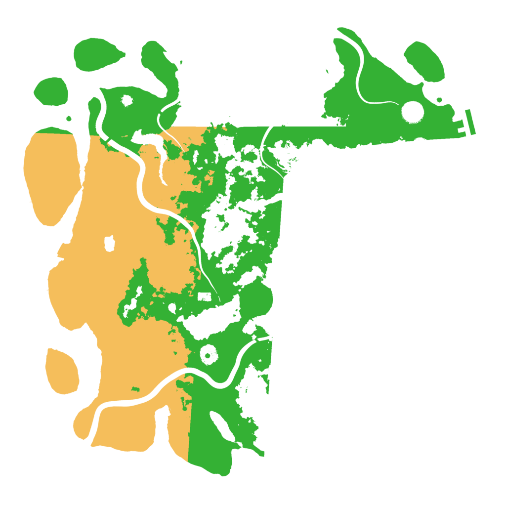 Biome Rust Map: Procedural Map, Size: 4000, Seed: 333222