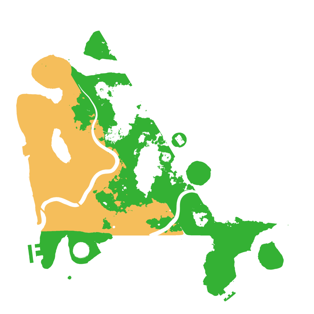 Biome Rust Map: Procedural Map, Size: 3500, Seed: 1992211297