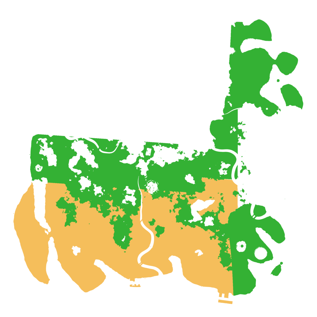 Biome Rust Map: Procedural Map, Size: 4500, Seed: 714864821