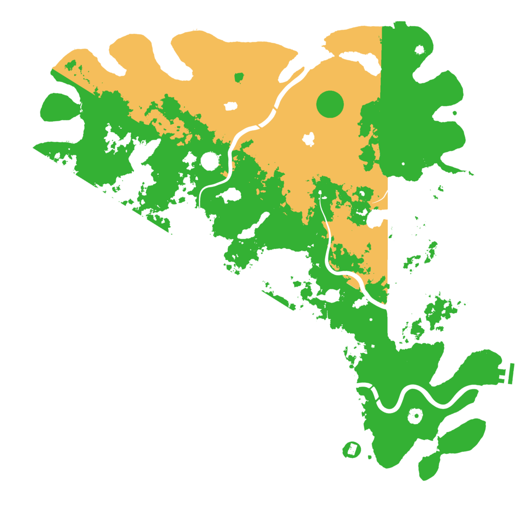 Biome Rust Map: Procedural Map, Size: 5000, Seed: 253172603