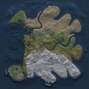 Thumbnail Rust Map: Procedural Map, Size: 3250, Seed: 72628781, 12 Monuments