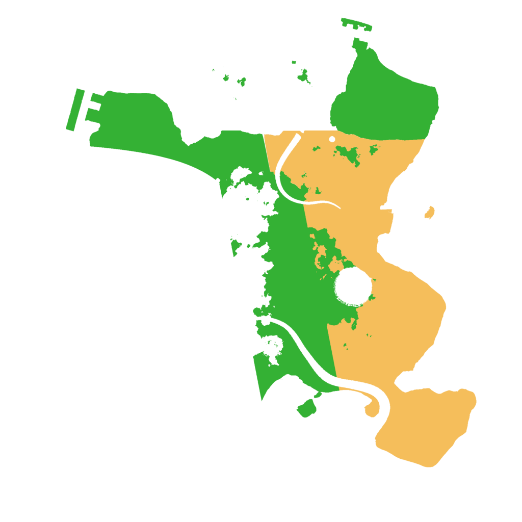 Biome Rust Map: Procedural Map, Size: 2500, Seed: 1418092658