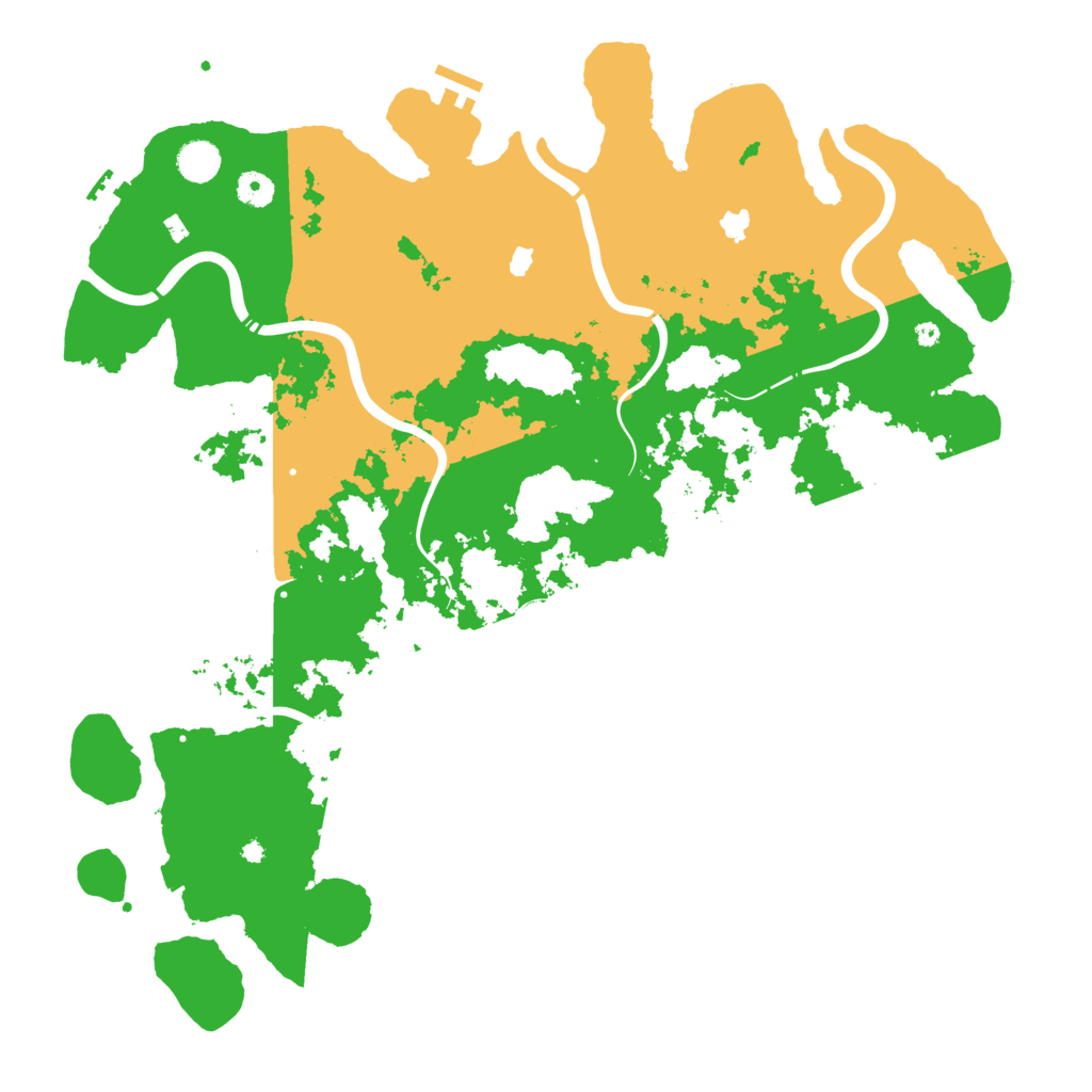 Biome Rust Map: Procedural Map, Size: 4500, Seed: 199921612