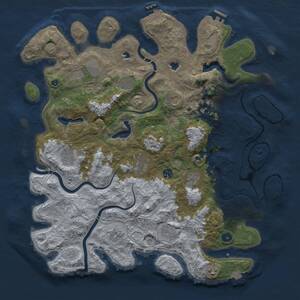 Thumbnail Rust Map: Procedural Map, Size: 4500, Seed: 184979050, 17 Monuments