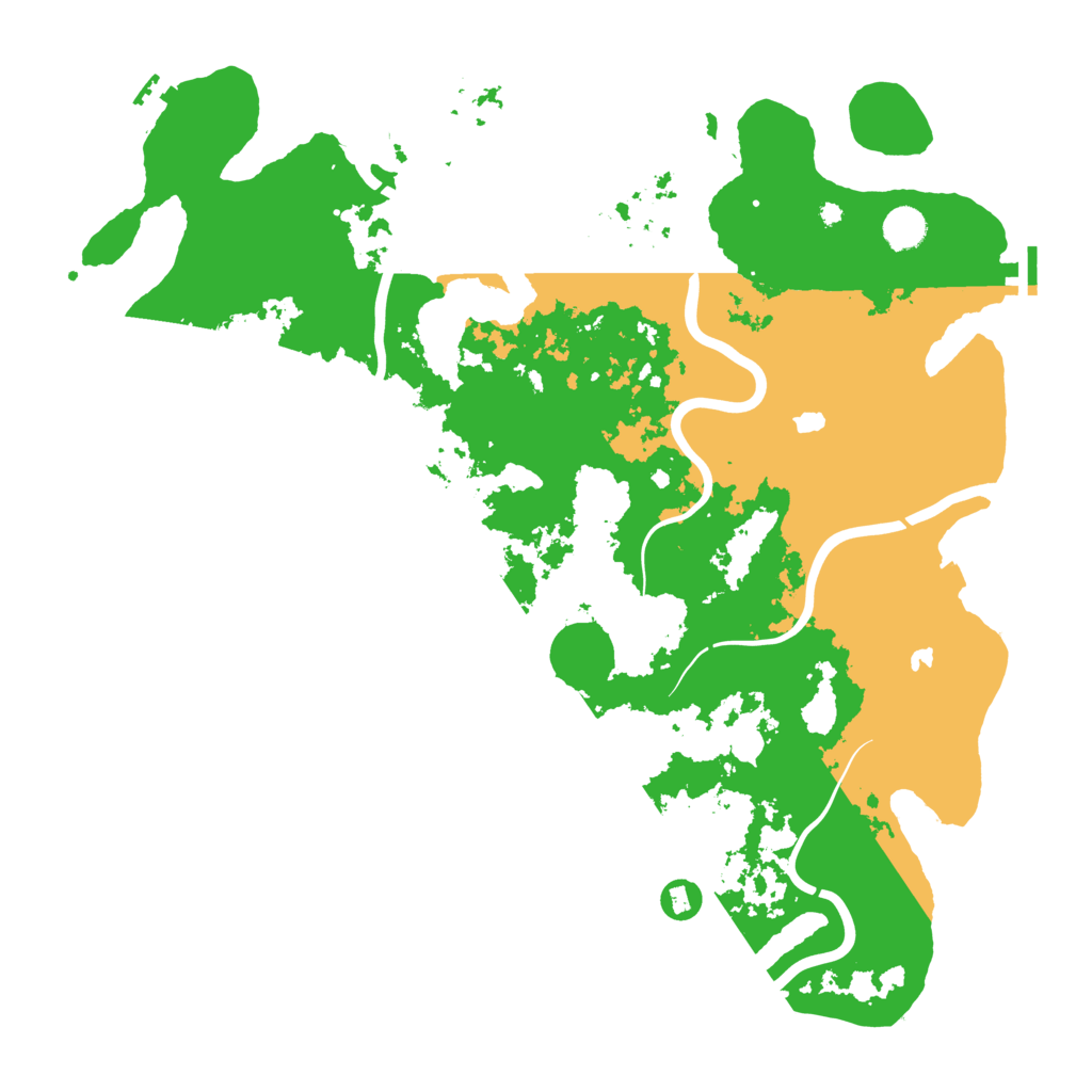 Biome Rust Map: Procedural Map, Size: 4500, Seed: 1246093277