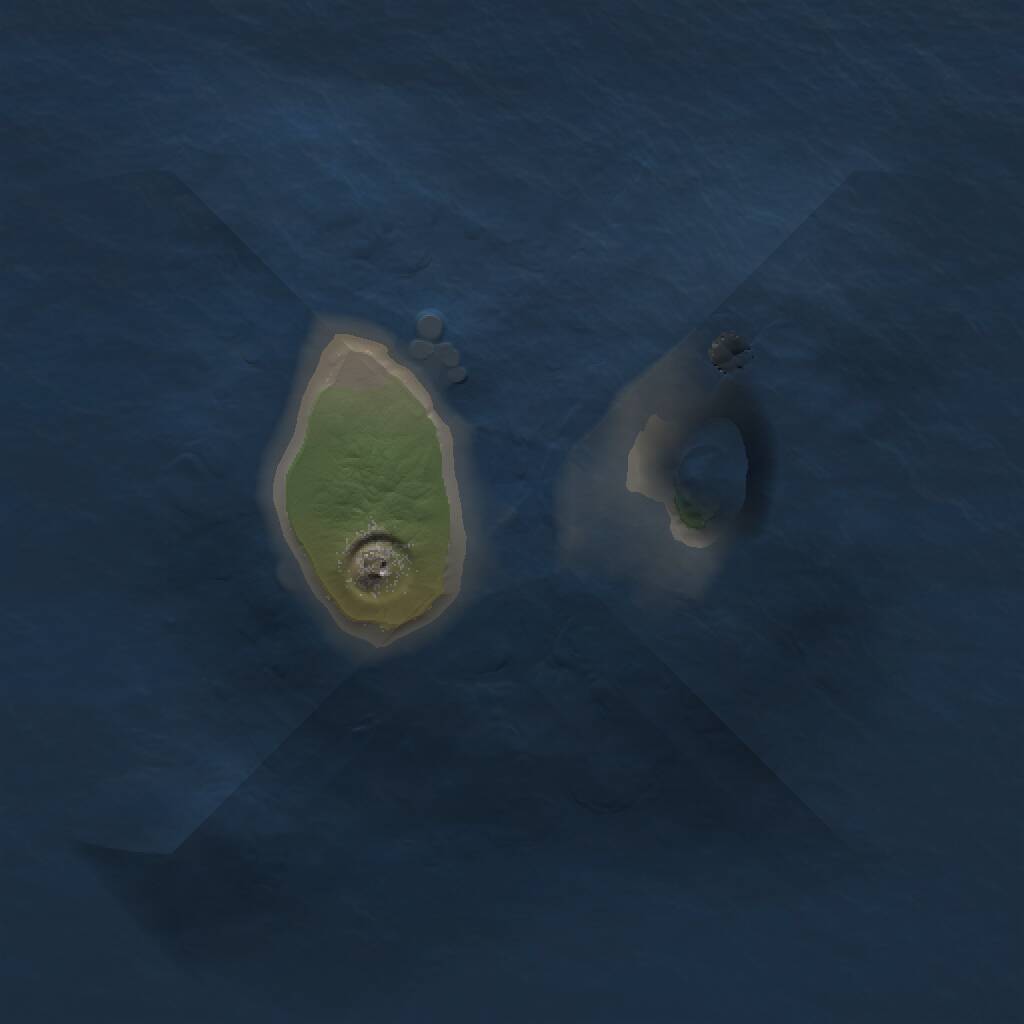 Rust Map: Procedural Map, Size: 1000, Seed: 253717887, 1 Monuments
