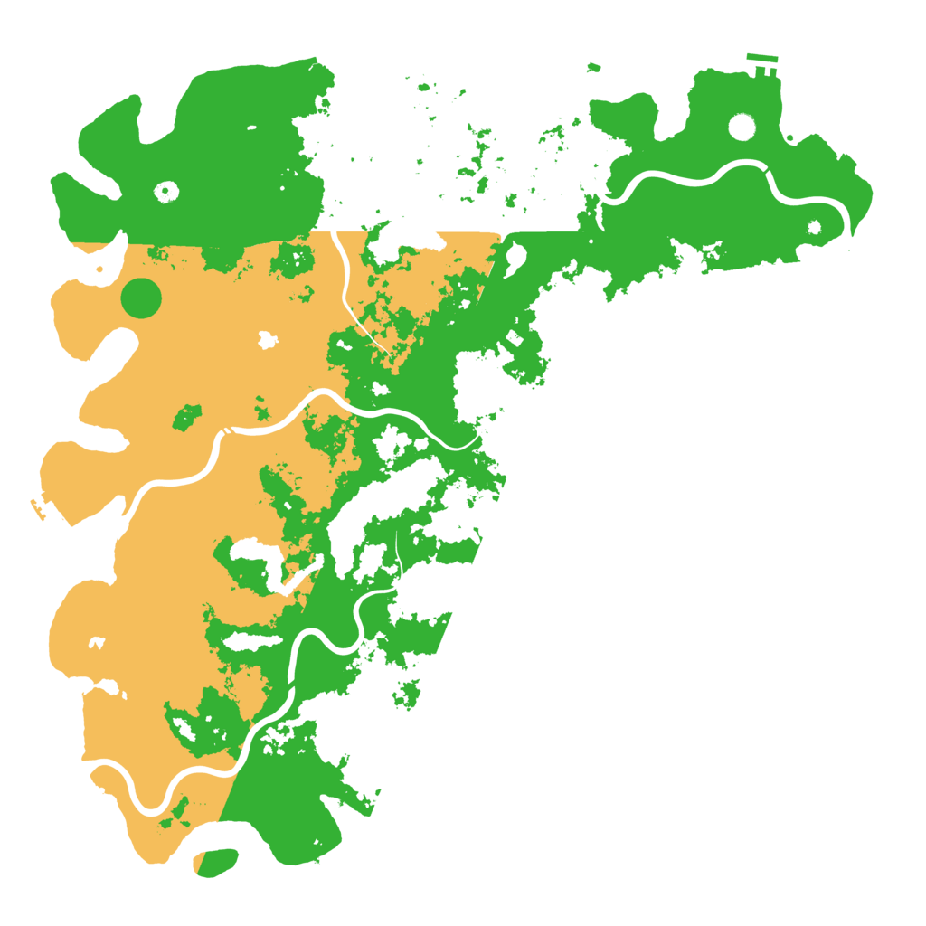 Biome Rust Map: Procedural Map, Size: 6000, Seed: 125829663