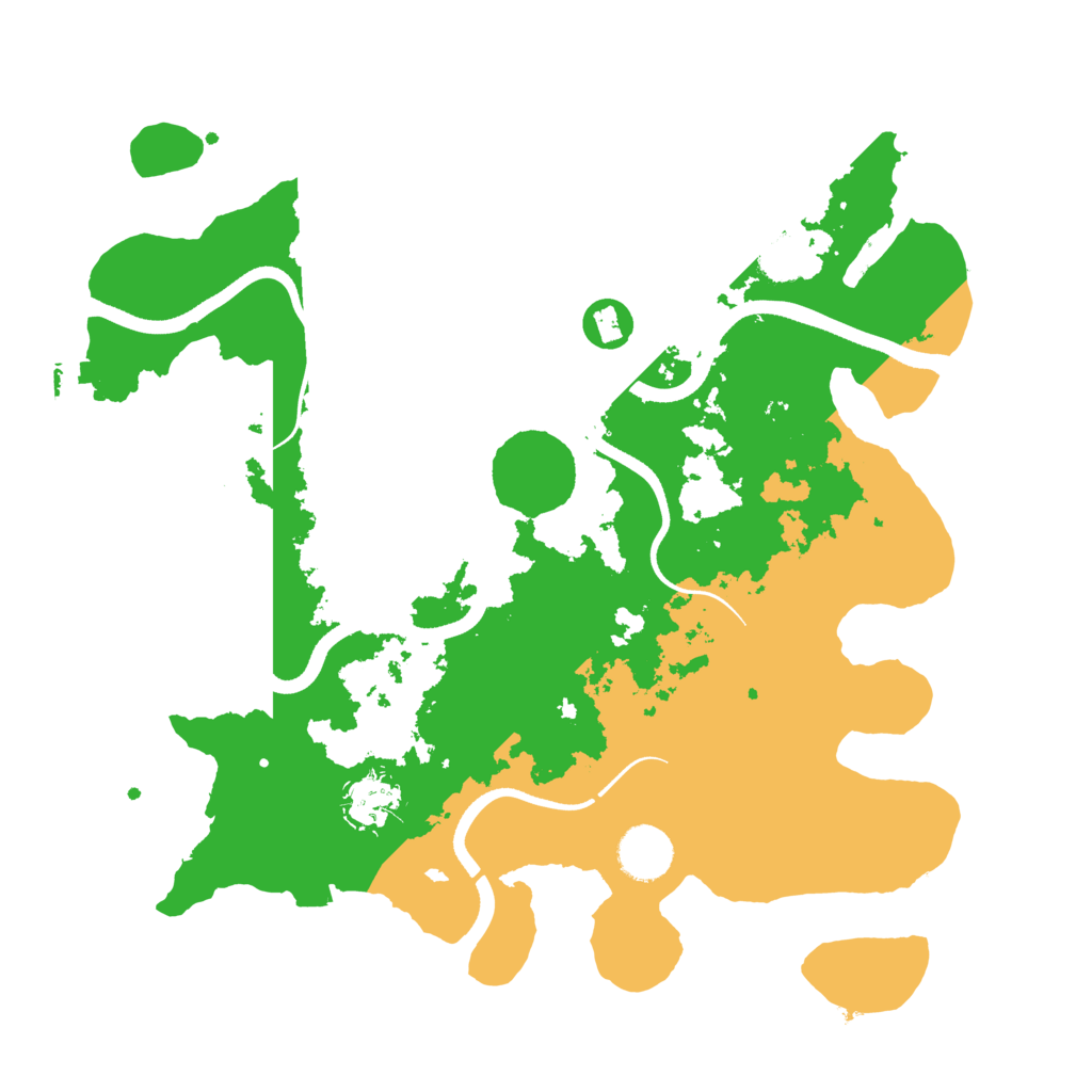 Biome Rust Map: Procedural Map, Size: 3500, Seed: 466870941