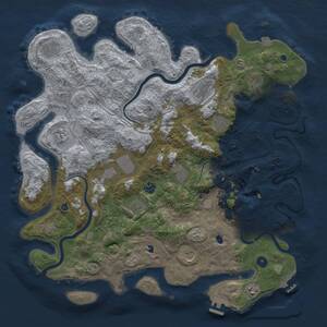 Thumbnail Rust Map: Procedural Map, Size: 4500, Seed: 282694068, 17 Monuments