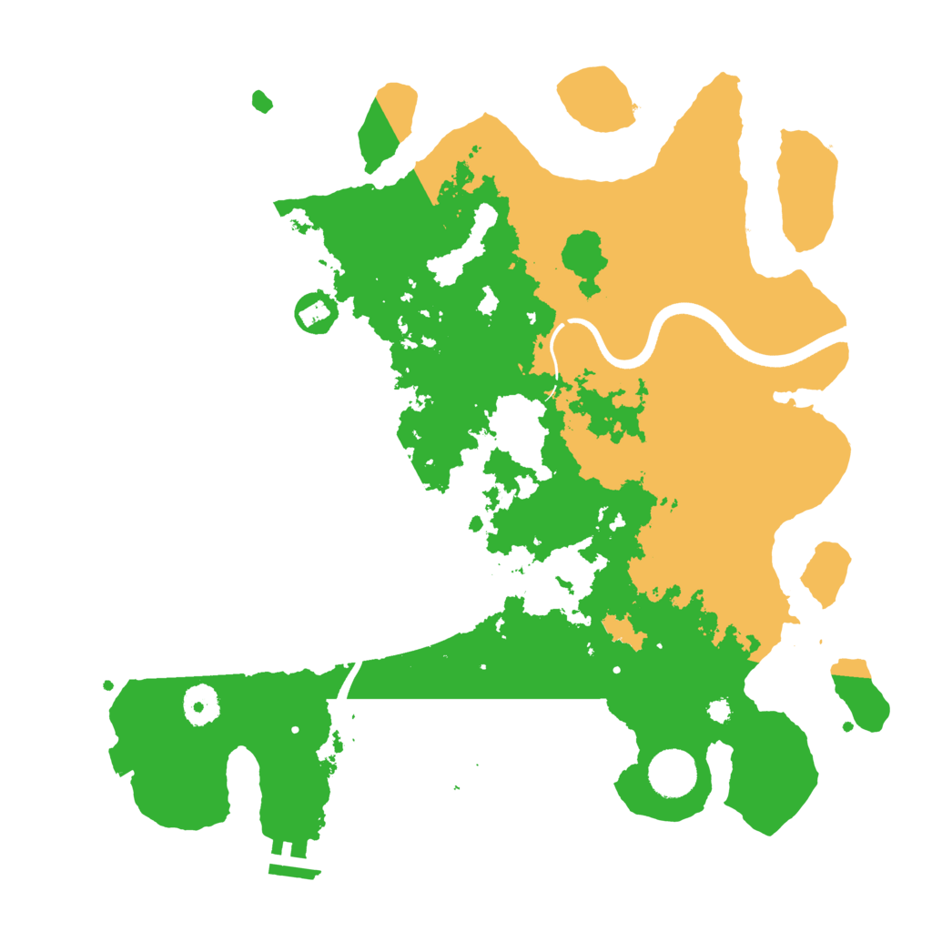 Biome Rust Map: Procedural Map, Size: 3600, Seed: 68394