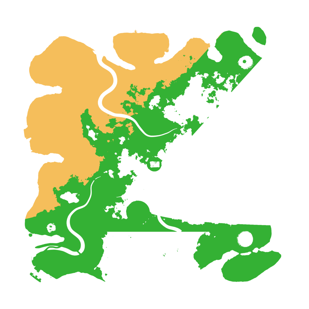 Biome Rust Map: Procedural Map, Size: 3500, Seed: 1445094078