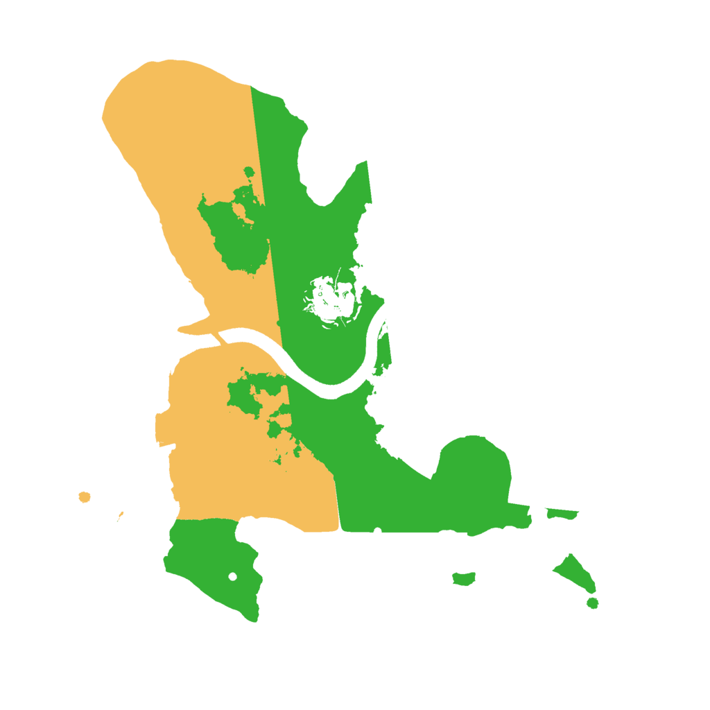 Biome Rust Map: Procedural Map, Size: 2500, Seed: 1484