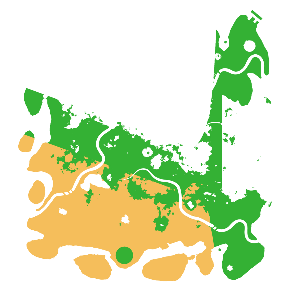 Biome Rust Map: Procedural Map, Size: 4500, Seed: 53974323