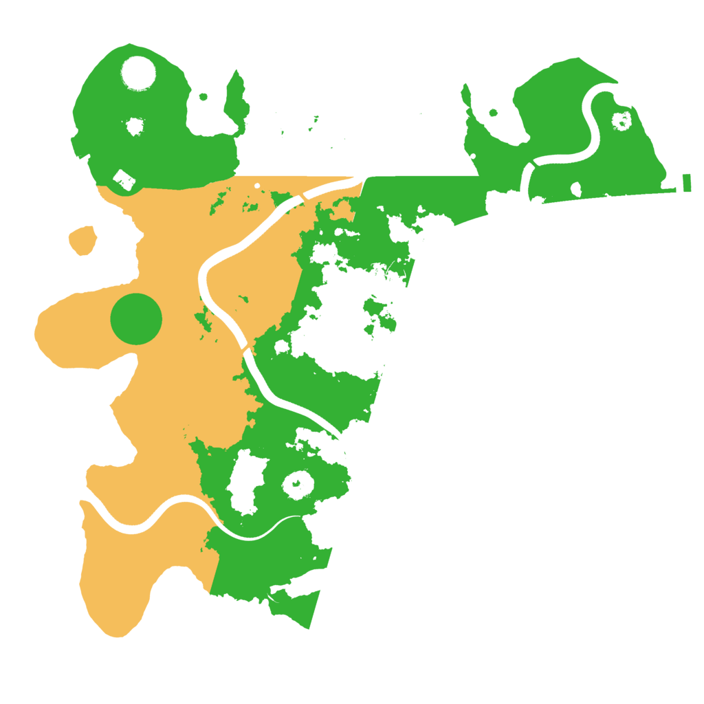 Biome Rust Map: Procedural Map, Size: 3600, Seed: 1313574761