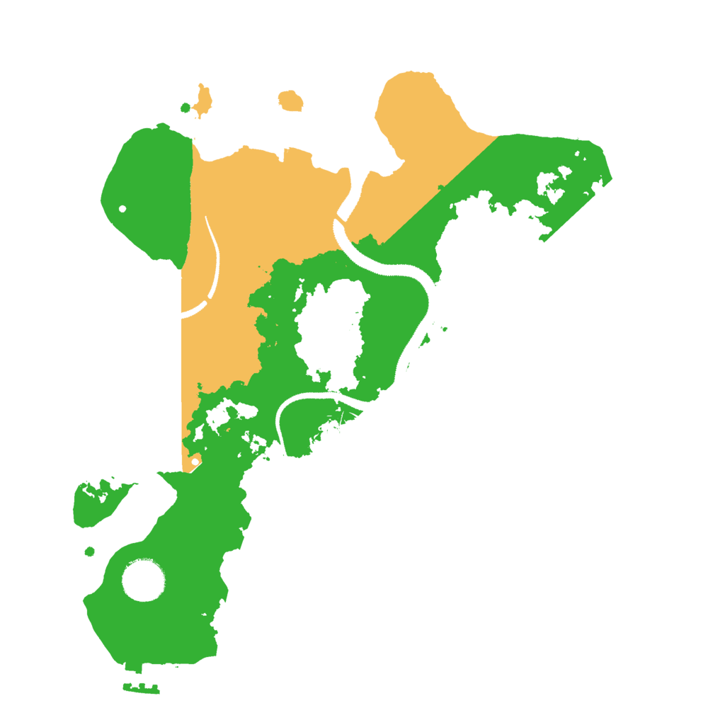 Biome Rust Map: Procedural Map, Size: 3000, Seed: 1292419563