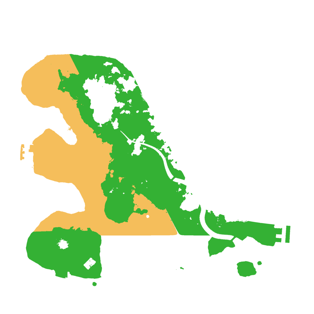 Biome Rust Map: Procedural Map, Size: 3000, Seed: 7210