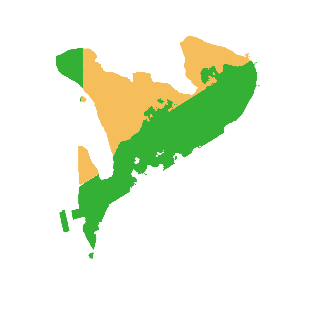 Biome Rust Map: Procedural Map, Size: 2000, Seed: 447305530