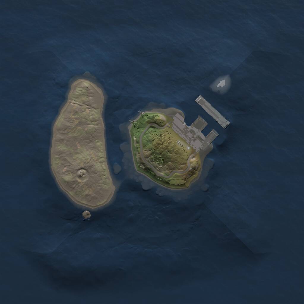 Rust Map: Procedural Map, Size: 1500, Seed: 2010000188, 2 Monuments