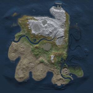 Thumbnail Rust Map: Procedural Map, Size: 3000, Seed: 57648, 12 Monuments