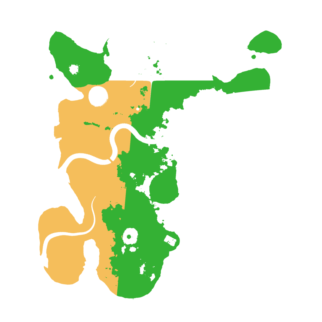 Biome Rust Map: Procedural Map, Size: 3000, Seed: 618754