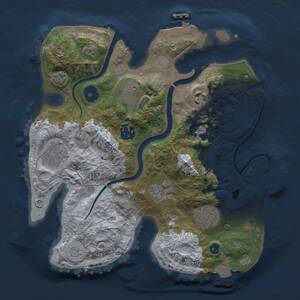 Thumbnail Rust Map: Procedural Map, Size: 2912, Seed: 6000, 13 Monuments