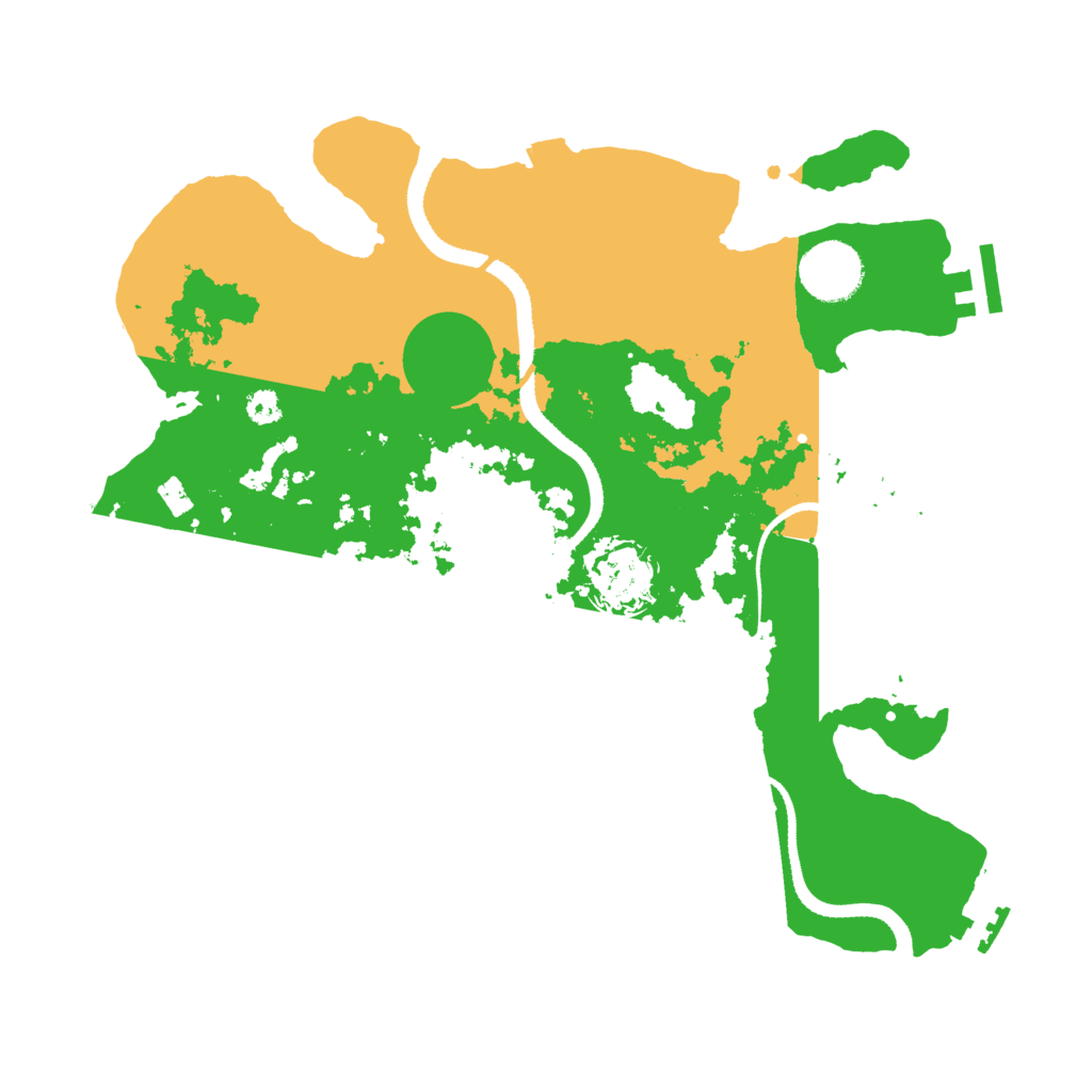 Biome Rust Map: Procedural Map, Size: 3200, Seed: 12886025