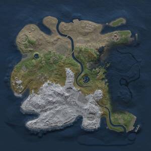 Thumbnail Rust Map: Procedural Map, Size: 3200, Seed: 12886025, 12 Monuments