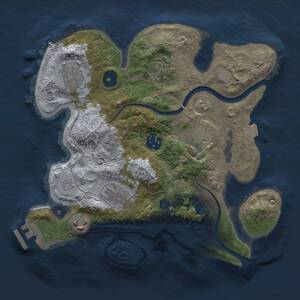 Thumbnail Rust Map: Procedural Map, Size: 2800, Seed: 37708, 11 Monuments