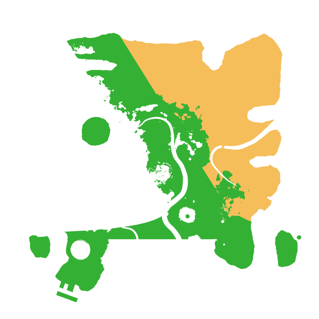 Biome Rust Map: Procedural Map, Size: 3000, Seed: 8695140