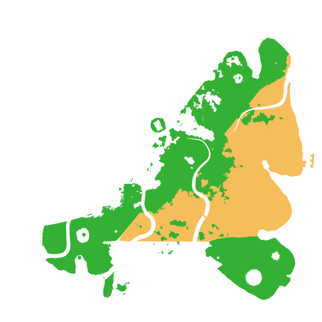 Biome Rust Map: Procedural Map, Size: 3500, Seed: 257368