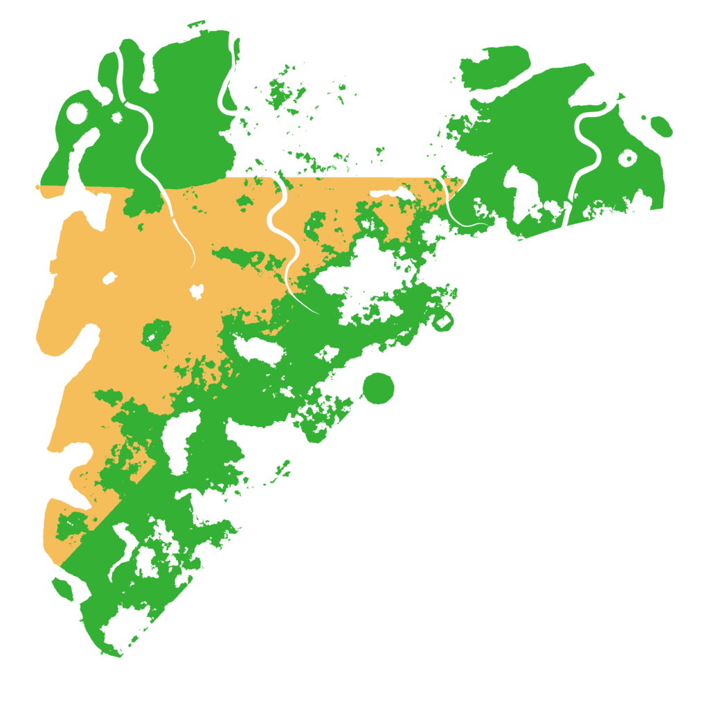 Biome Rust Map: Procedural Map, Size: 6000, Seed: 521961514