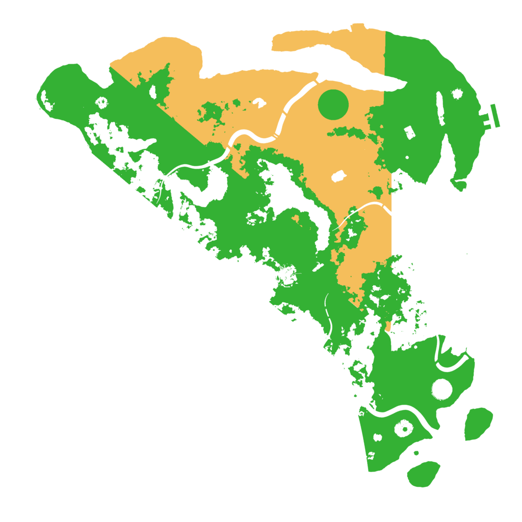 Biome Rust Map: Procedural Map, Size: 4500, Seed: 739641279