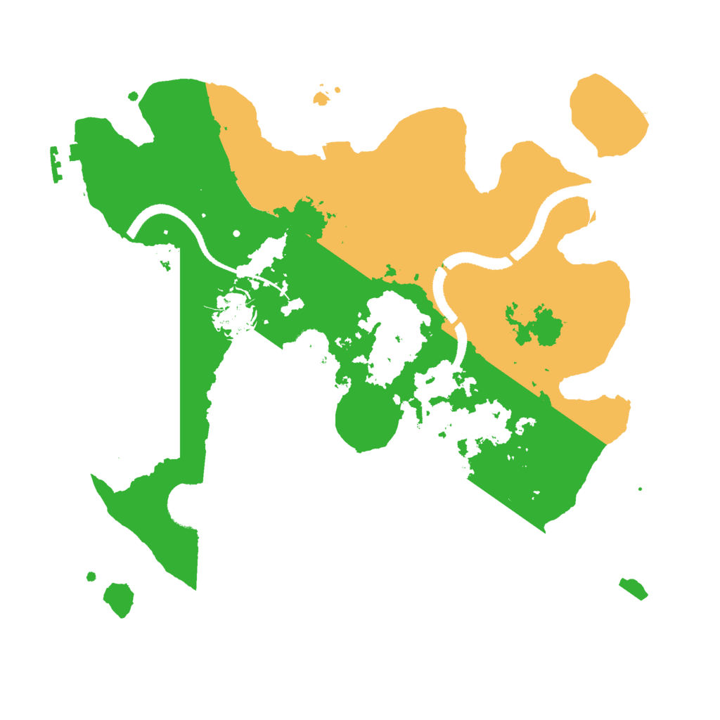 Biome Rust Map: Procedural Map, Size: 3000, Seed: 1681977842