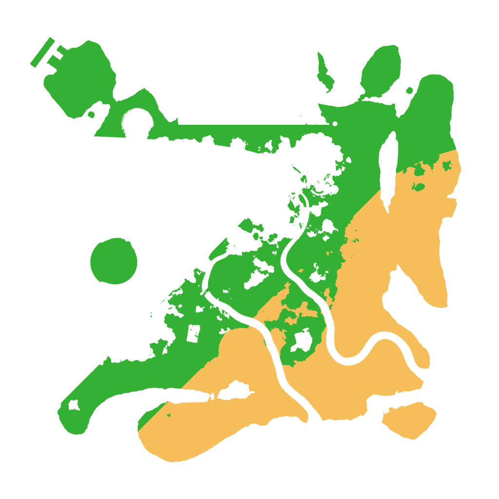Biome Rust Map: Procedural Map, Size: 3000, Seed: 1191316167