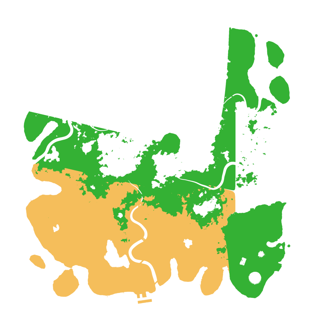 Biome Rust Map: Procedural Map, Size: 4500, Seed: 406888888
