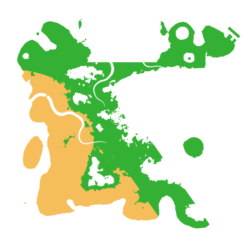 Biome Rust Map: Procedural Map, Size: 3500, Seed: 23580583