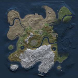Thumbnail Rust Map: Procedural Map, Size: 3050, Seed: 1030657113, 12 Monuments