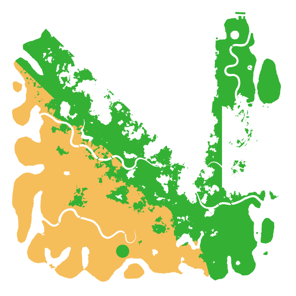 Biome Rust Map: Procedural Map, Size: 6000, Seed: 84581