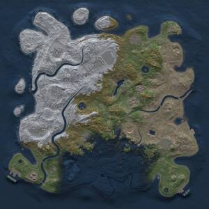 Thumbnail Rust Map: Procedural Map, Size: 4250, Seed: 19071, 17 Monuments