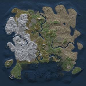 Thumbnail Rust Map: Procedural Map, Size: 4250, Seed: 1638223520, 16 Monuments