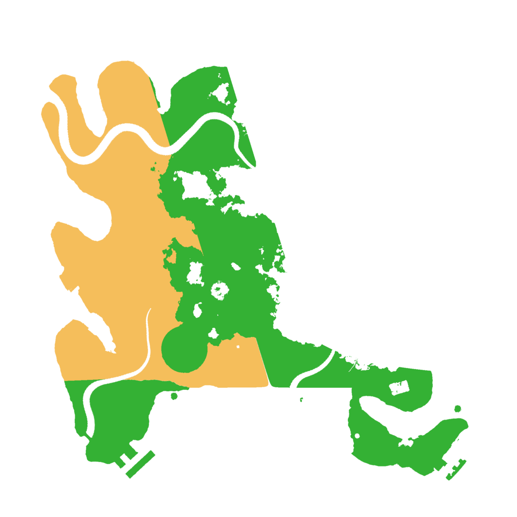 Biome Rust Map: Procedural Map, Size: 3000, Seed: 1358531886