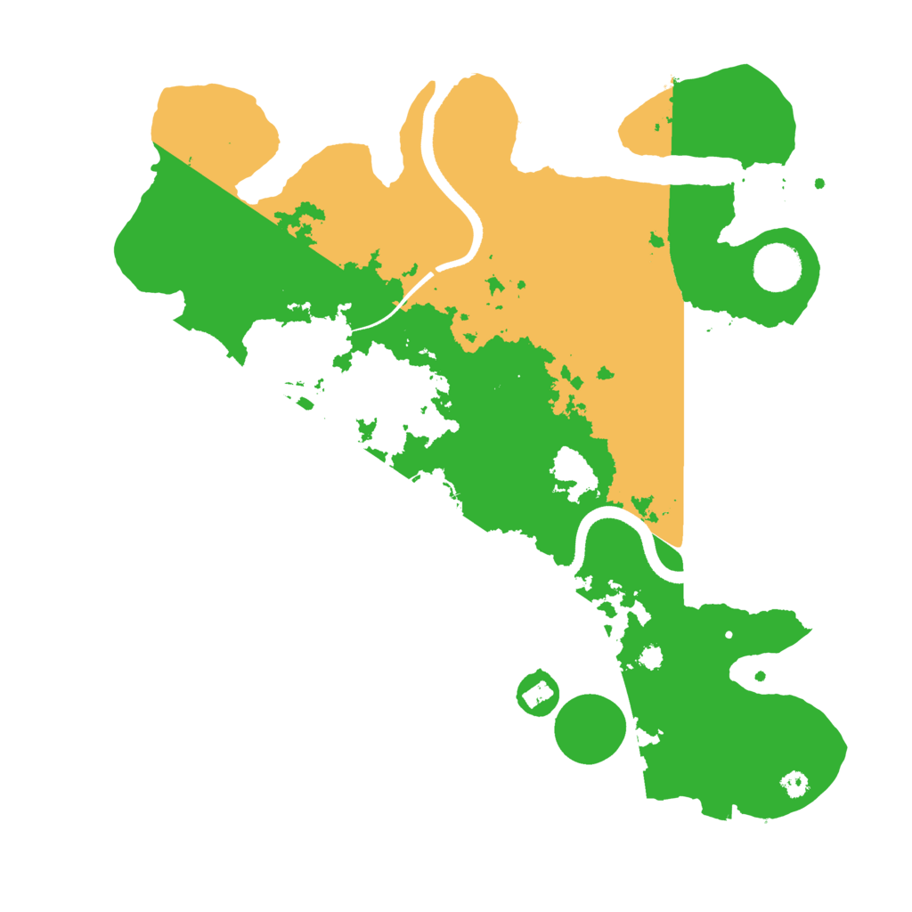Biome Rust Map: Procedural Map, Size: 3500, Seed: 1676101883