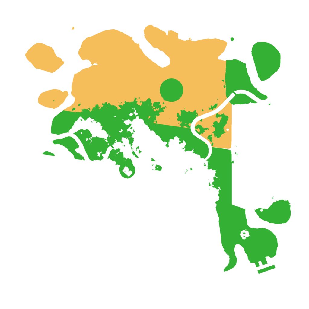 Biome Rust Map: Procedural Map, Size: 3500, Seed: 1912551543