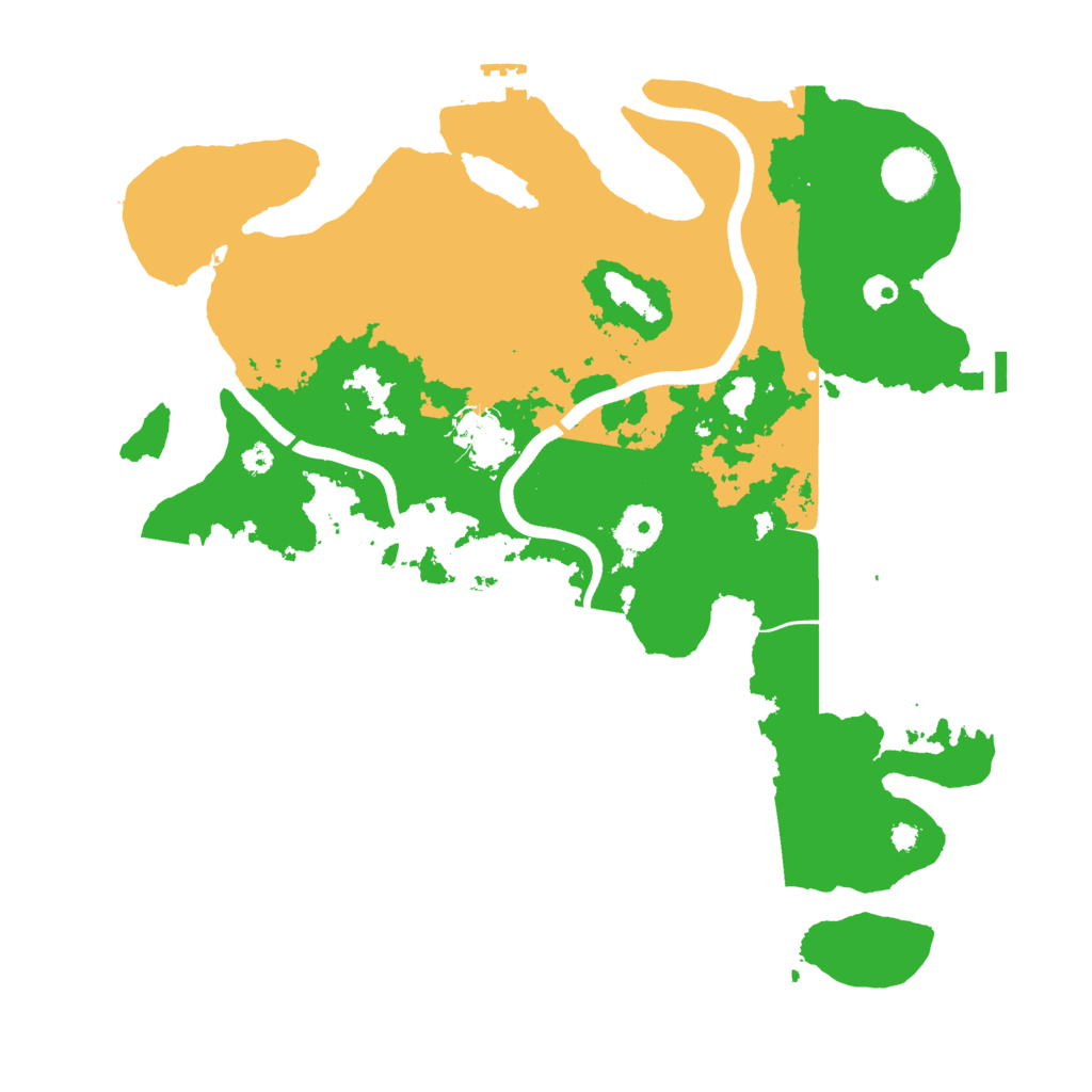 Biome Rust Map: Procedural Map, Size: 3600, Seed: 301