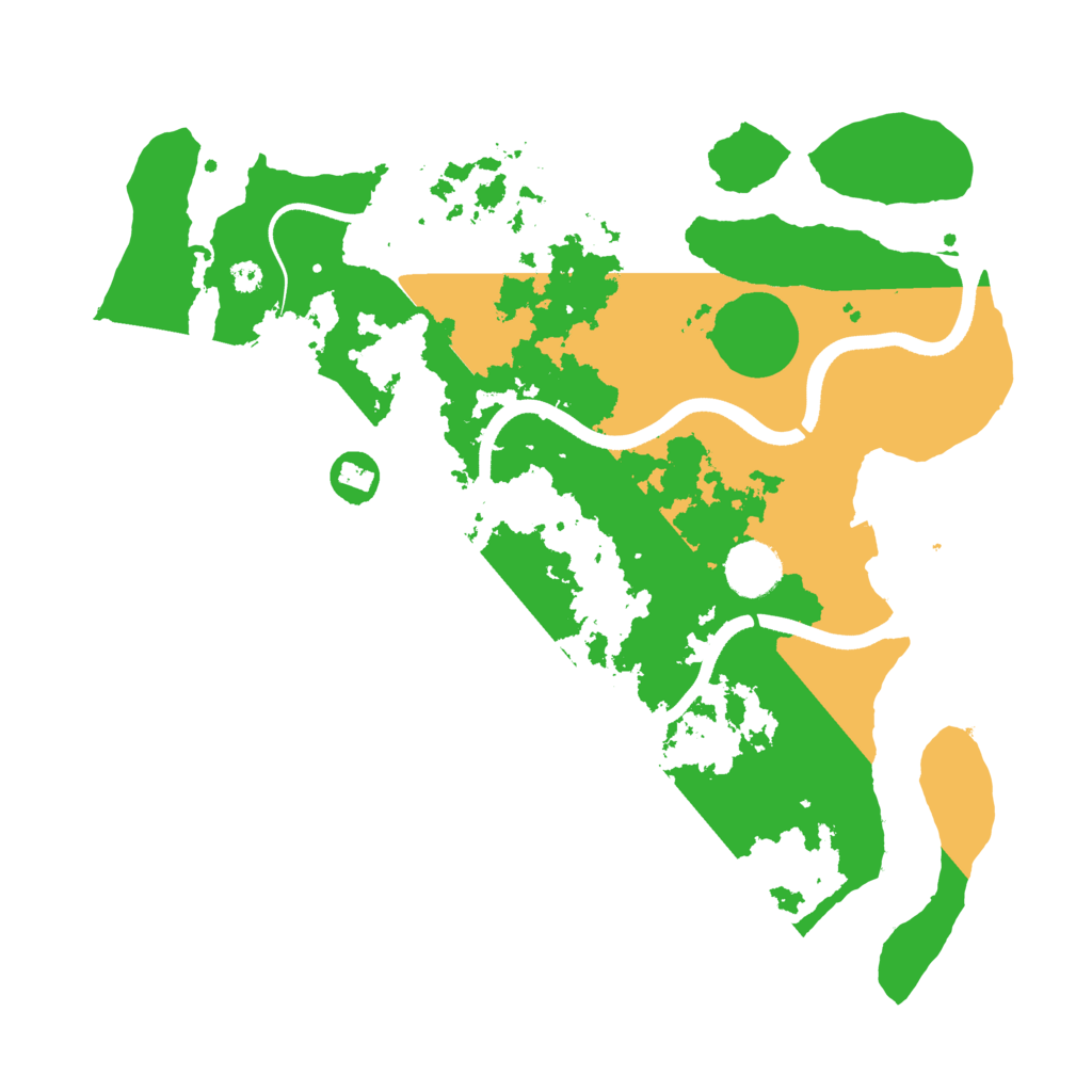 Biome Rust Map: Procedural Map, Size: 3500, Seed: 43163538