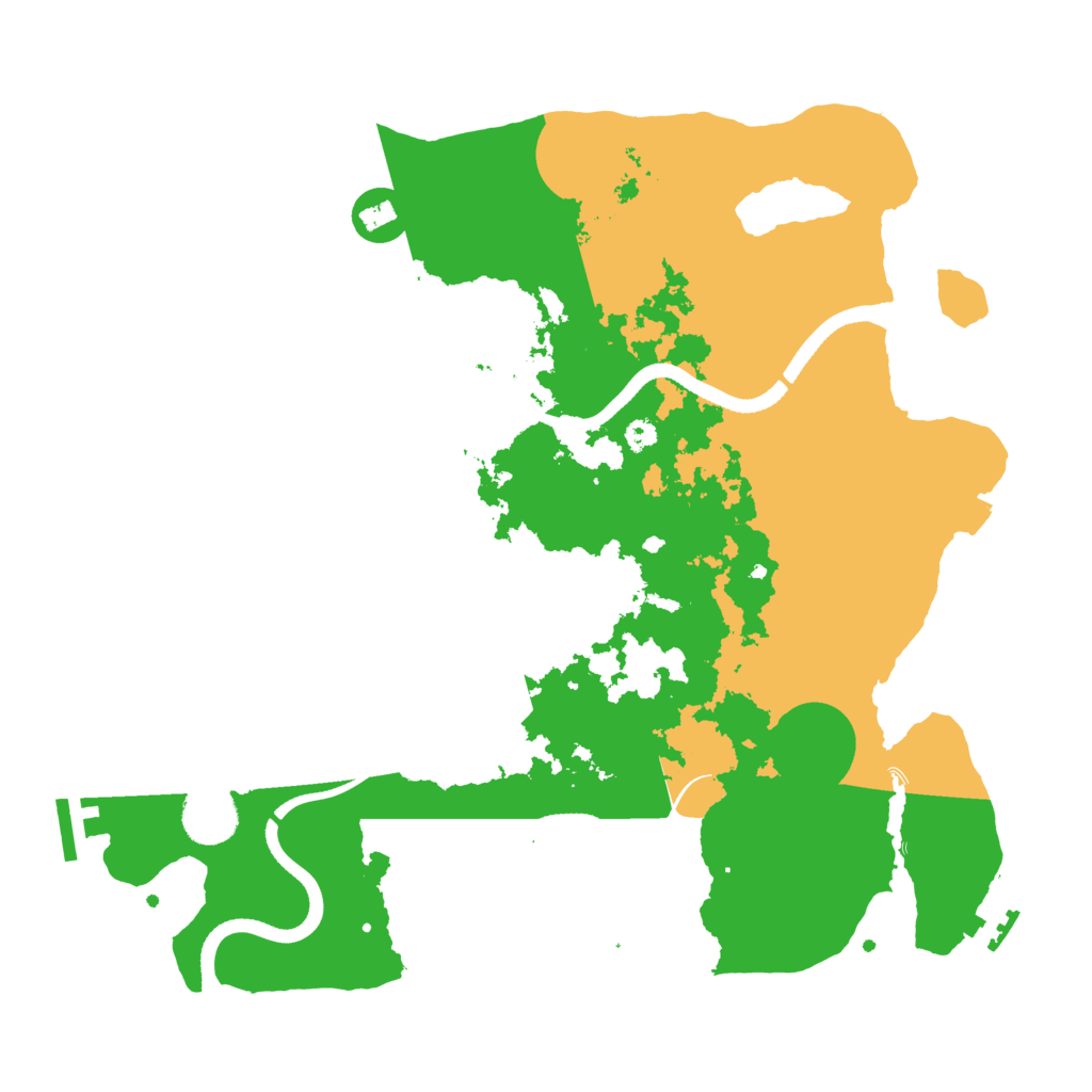 Biome Rust Map: Procedural Map, Size: 3500, Seed: 1277202129