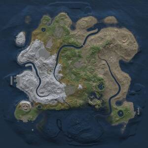 Thumbnail Rust Map: Procedural Map, Size: 3500, Seed: 867112, 15 Monuments